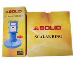 Solid C-Band Dual Pol LNB - 1 Port For Horizontal Signals and 1 port For Vertical Signals