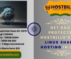 Get DDoS Protected Hostbillo’s Best Linux Shared hosting in India