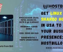 Get Linux Shared Hosting in USA to Boost Your Business Presence: Hostbillo