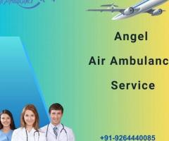 Utilize Angel Air Ambulance from Delhi with a Reliable Medical Facility