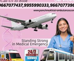 Avail of Panchmukhi Air Ambulance Services in Patna for Comfortable Patient Transfer