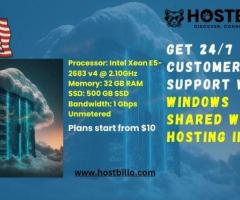 Get 24/7 Customer Support With Windows Shared Web Hosting In USA