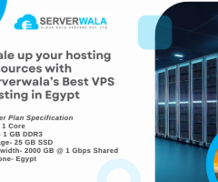 Scale up your hosting resources with Serverwala’s Best VPS Hosting in Egypt