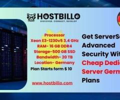 Get ServerSecure Advanced Security With Cheap Dedicated Server Germany Plans