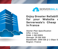 Enjoy Greater Reliability for your Website with Serverwala’s Cheap VPS in France