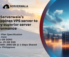 Buy Serverwala’s Philippines VPS server to enjoy superior server performance