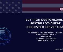 Buy High Customizable Hostbillo's Cheap Dedicated Server USA