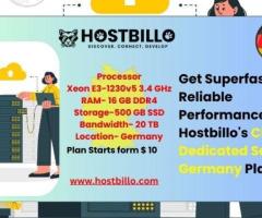 Get Superfast and Reliable Performance with Hostbillo's Cheap Dedicated Server Germany Plans