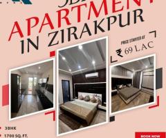 3 BHK Flats for sale in Zirakpur