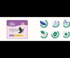 Chemical free heavy flow sanitary pads for working women