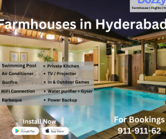 Farmhouses For Team Outings in Hyderabad