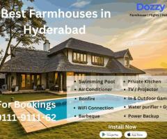 Rent a Dozzy Farmhouse in Hyderabad Today with Zero deposit Payment