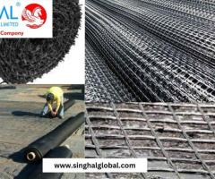 What is the difference between uniaxial and biaxial geogrids?