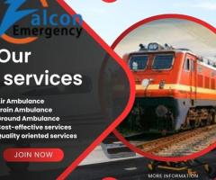 Falcon Emergency Train Ambulance in Jaipur is Available Anytime for Emergency Patient Transfers