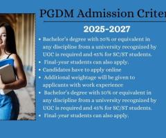 PGDM  Admission Criteria 2025- 27