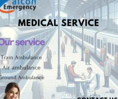 Book Falcon Emergency Train Ambulance Service for Faster Medical Shifting in Kolkata