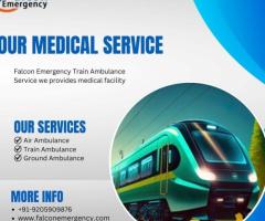 Book Falcon Emergency Train Ambulance in Mumbai for Long-Distance Medical Relocation