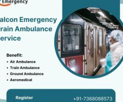 Avails falcon emergency Train Ambulance Service in Mumbai with Medical Team in Minimum Budget