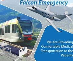 Falcon Emergency Train Ambulance Service in Patna for the Life Care Patient Transfer