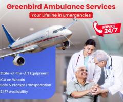 Greenbird Air and Train Ambulance in Ranchi provides Trained Staff in its Ambulances