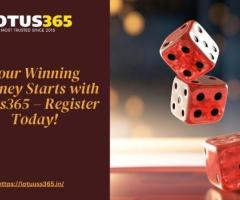 Your Winning Journey Starts with Lotus365 Book – Register Today!