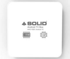 Solid AHD-1008 4GB/32 GB Android 10 Smart Tv Box (White)